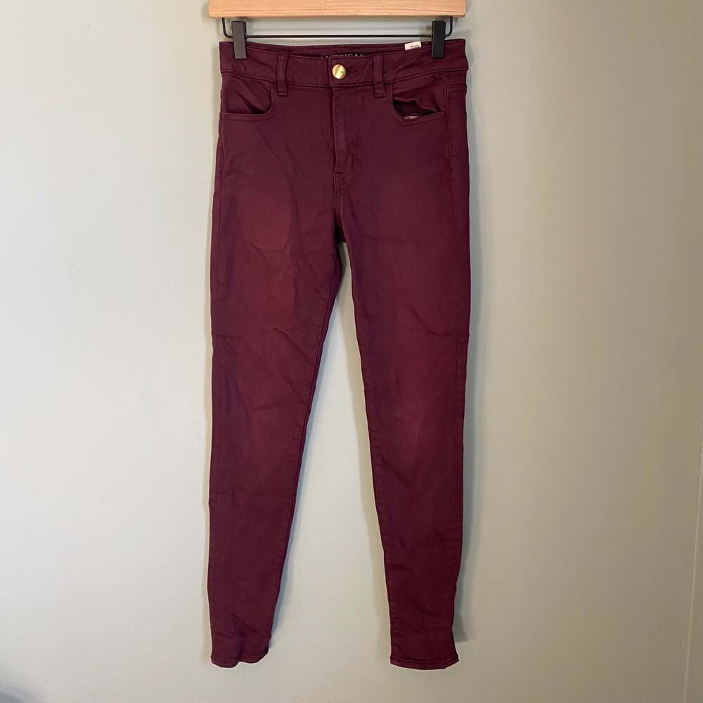 American Eagle Plum High Rise Skinny Jegging